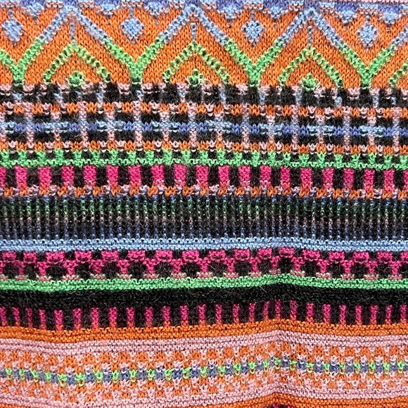 Baby Alpaca Sweater Multicolor Women's Made in Peru - Picture 8 of 12